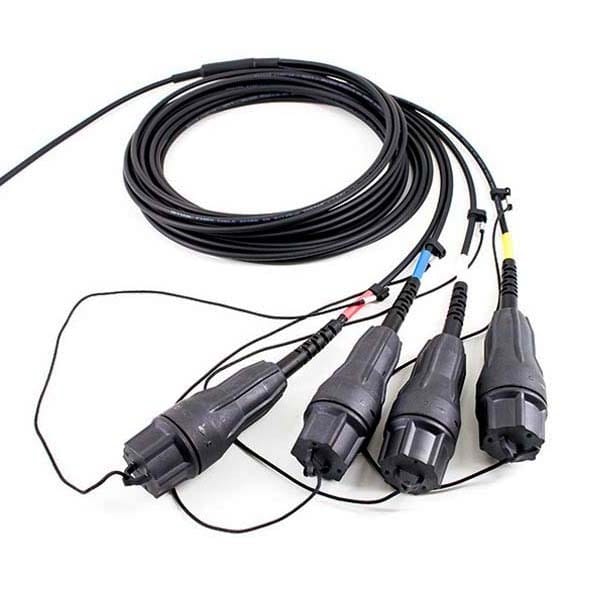 ftta fullax dlc 8 fiber breakout patch cord | single mode for indoor 5g base stations