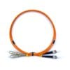 sc st duplex om2 multimode fiber patch cord, 3.0mm orange, high speed lc to st connector