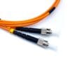 sc st duplex om2 multimode fiber patch cord, 3.0mm orange, high speed lc to st connector
