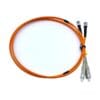 sc st duplex om2 multimode fiber patch cord, 3.0mm orange, high speed lc to st connector