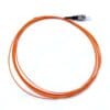 high performance st to bare fiber pigtail om2 50/125μm, 3m, industrial orange