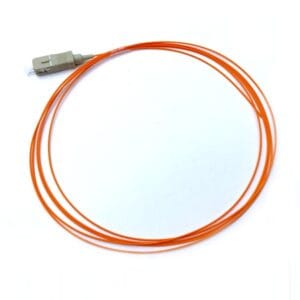 sc upc multi mode om2 sx fiber optic pigtail – 0.9mm orange low loss patch cord