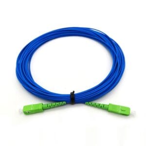 fiber patch cord sc/apc sc/apc sm sx 3.0mm blue , low loss single mode, rohs compliance