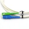 sc upc sm sx fiber pigtail, 3.0mm white low insertion loss