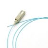 sc upc om3 multi mode fiber pigtail 0.9mm aqua (wathet) 10gbps, sx short wavelength, 0.9mm jacket