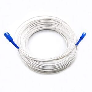 sc sc upc single mode rubber fiber patch cord 2x3.0mm white, flexible, durable