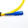 sc sc upc single mode fiber patch cord 3.0mm yellow, low loss os2, 9/125μm