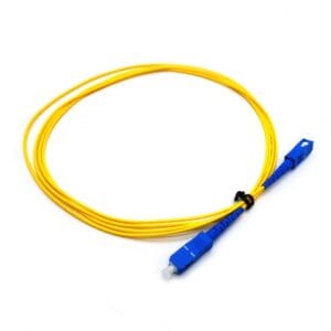 sc sc upc single mode fiber patch cord 3.0mm yellow, low loss os2, 9/125μm