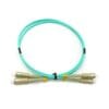 sc/pc to sc/pc multimode om3 dx 3.0mm aqua fiber patch cord, high performance network connectivity solution