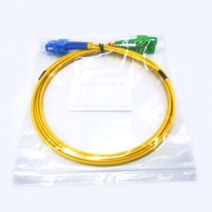 sc/apc to sc/upc duplex single mode fiber patch cord 3.0mm yellow dx, high quality optical connectivity solution