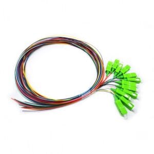 sc apc sm fiber pigtail 0.9mm sx 12 color options, high performance optical cable