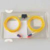 afop fiber attenuator lc/upc dual connectors 2 cores, c&l band, 3mm cable single mode 30db