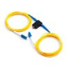 lc/upc attenuator variable, single mode simplex 0 30db inline voa, with 2mm yellow fiber optic cable