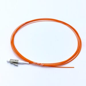 fiber optic lc lc multimode pigtail, om1/om2, 50/62.5µm, orange