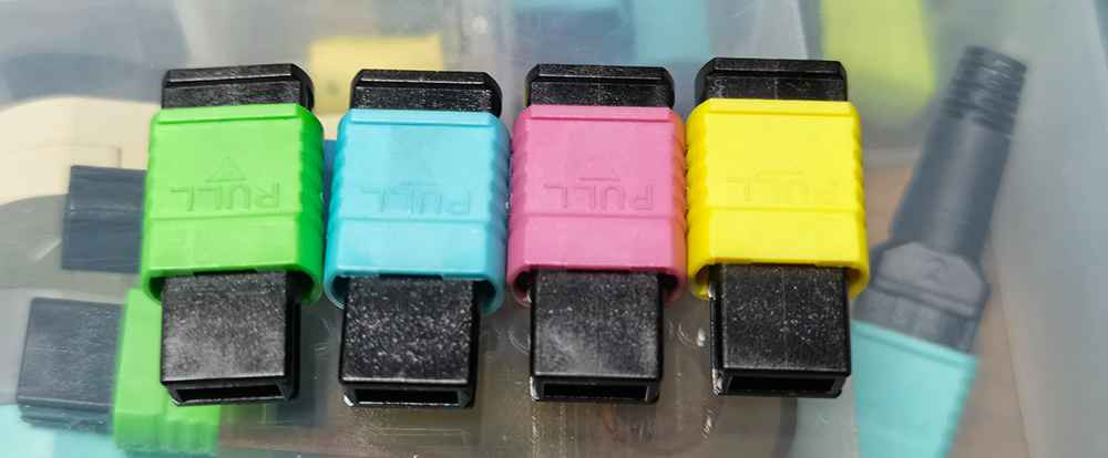 mpo mtp connector housing color difference