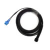 outdoor sc lc duplex patch cord wire, connector: lc uniboot (nsn), sc duplex with clip; cable type: gyhjh 5mm 2 cores single mode g.657a lszh, black, 5mts, 1pc/bag