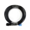 outdoor sc lc duplex patch cord wire, connector: lc uniboot (nsn), sc duplex with clip; cable type: gyhjh 5mm 2 cores single mode g.657a lszh, black, 5mts, 1pc/bag