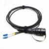 ftta dual lc waterproof fiber optic patch cord with odva connector for 5g outdoor antenna
