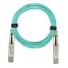 osfp 100g aoc cable, multimode fiber om3 10m, aqua