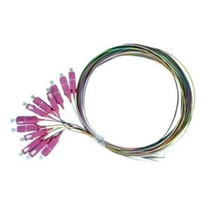 sc upc om4 multimode fiber pigtail 0.9mm 12 colors high speed, durable, for data centers & network systems
