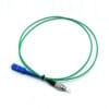 sc fc single mode fiber patch cord, 2.0mm green, upc polish, low insertion loss, high performance