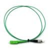 fiber patch cord sc/apc fc/pc sm sx 2.0mm green, low loss single mode simplex, high speed
