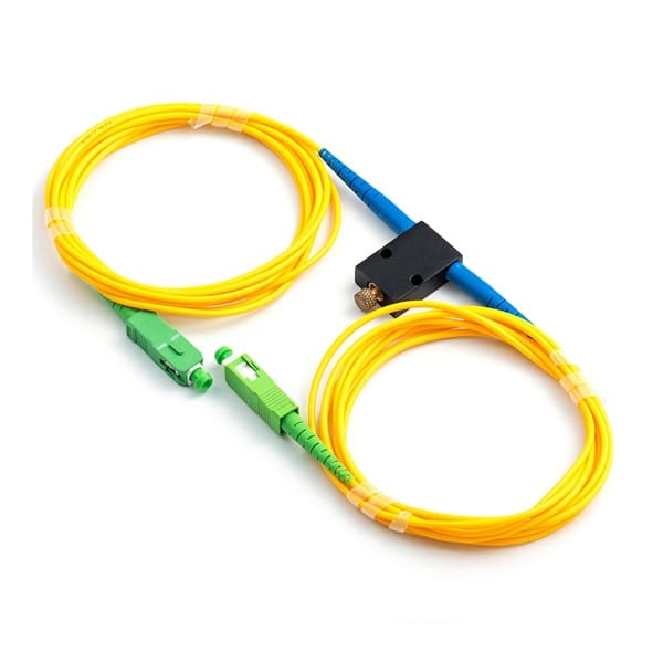 sc/apc inline attenuator plug, 3.0mm pm fiber optic cable wavelength range of 780, 850, 980, 1064, 1310, 1480, 1550, 1560, 1950, and 2000nm