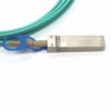 25g sfp28 to sfp28 active optical cable 2 core 50/125 om3 mm 3.0mm lszh, aqua 7 m, 25gbps transition rate