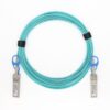 25g sfp28 to sfp28 active optical cable 2 core 50/125 om3 mm 3.0mm lszh, aqua 7 m, 25gbps transition rate