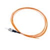 high performance st to bare fiber pigtail om2 50/125μm, 3m, industrial orange