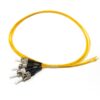 st upc single mode simplex 0.9mm fiber optic pigtail yellow, high performance connector