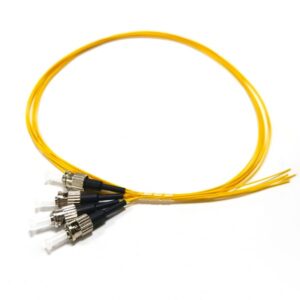 st upc single mode simplex 0.9mm fiber optic pigtail yellow, high performance connector
