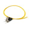 st upc single mode simplex 0.9mm fiber optic pigtail yellow, high performance connector