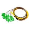 hd bundle pigtail 18 fibers om3 multimode mpo breakout | 0.9mm tight buffer | tia/eia 604 compliant