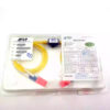 afop fiber optic attenuator lc duplex connectors, 1290nm ~1610nm, 2mm with lszh yellow cable 1 meter