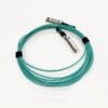 25g sfp28 to sfp28 aoc cable, short reach 5m transmission, om3 300 aqua 850nm with black pulling
