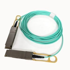 qsfp+ to qsfp+ aoc cable 40gbps transmission rate ethernet with optical module, om4 mm 3mm