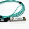 25g sfp28 to sfp28 aoc cable, short reach 5m transmission, om3 300 aqua 850nm with black pulling