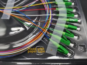 corning lc single mode fiber pigtail (12 strands sm) 9/125μm, 0.9mm jacket, 1m/2m custom length