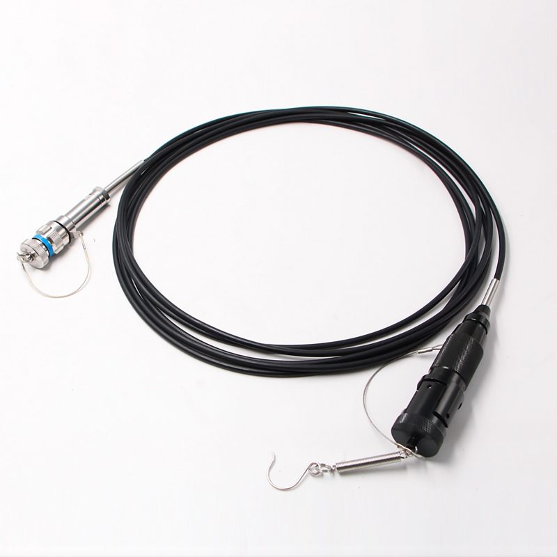 12 cores j599 to j599 field pigtail patch cord types, metal aviation metal connectors, wateproof, g652 singlemode fiber, tpu black 100 meter 3.0mm (copy)