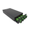 8 port sc/apc wall mount patch panel wtb l08sc apc, 1u rack compatible, 19" with bend radius protection