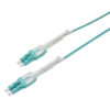 2 cores lc to lc patc hcord single mode g.657a2 lszh 1.5 m, dual lc with uniboot and long pull strip