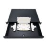 24 core sc fiber patch panel 12 port, 1u rackmount, multimode om3, metal housin