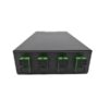 8 port sc/apc wall mount patch panel wtb l08sc apc, 1u rack compatible, 19" with bend radius protection