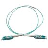 2 cores lc to lc patch cord multimode mm om3 100g high density use, lc unitboot with pulling rod