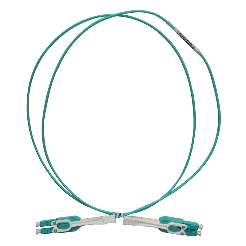 2 cores lc to lc patch cord multimode mm om3 100g high density use, lc unitboot with pulling rod