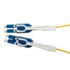 2 cores lc to lc patch cord single mode g.657a2 lszh 1.5 m, dual lc with uniboot and long pull strip