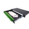 24 core sc fiber patch panel 12 port, 1u rackmount, multimode om3, metal housin