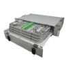 2u rack mount fiber optic patch panel, 48/96 port, sc/lc/st compatible, metal chassis, for data centers