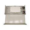 wall mounted wtb a48 48 core fiber optic patch panel with metal housing and cable management